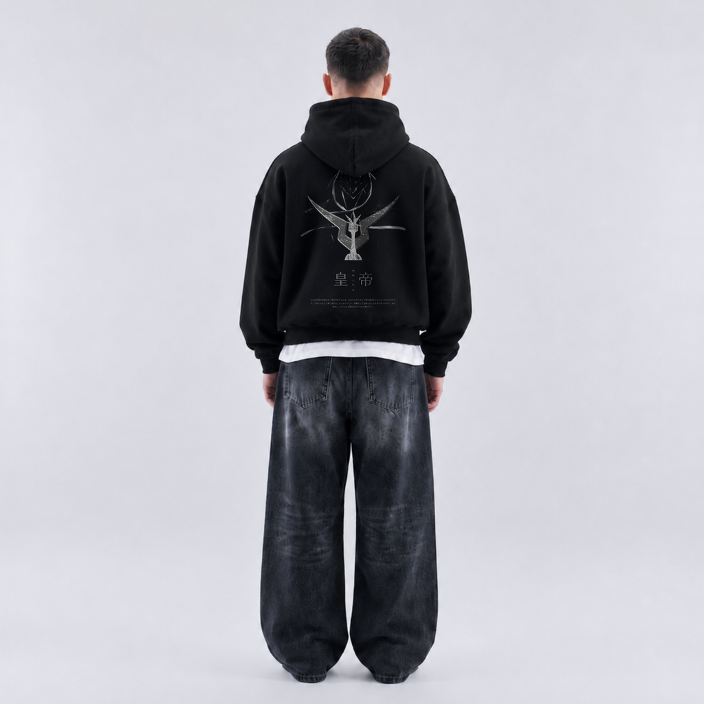 Ankoku - Emporer Lelouch Boxy Zip Hoodie